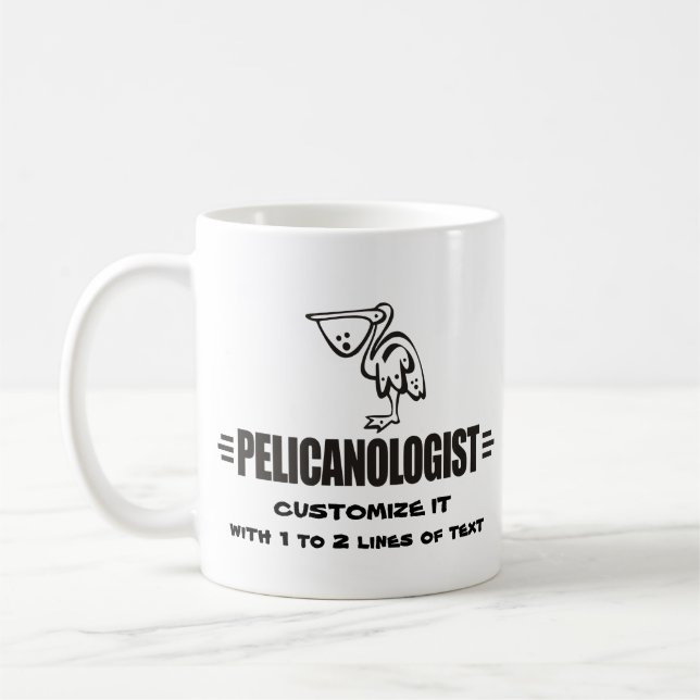 Rolig pelikan kaffemugg (Vänster)