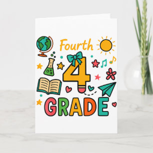 Rolig pennbåge tillbaka till skolan lärare grafik kort