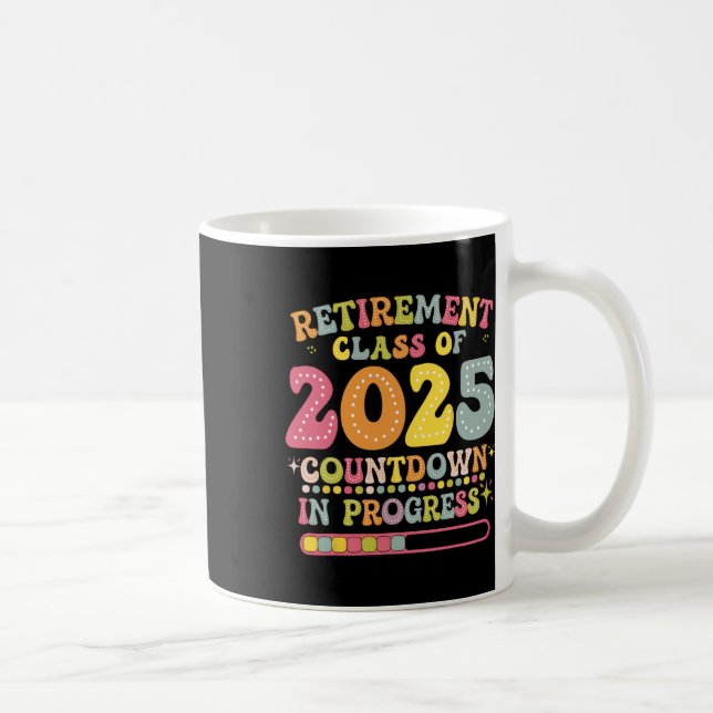 Rolig pension Cl 2025 Lärarantal nedräkning Loa Kaffemugg (Höger)