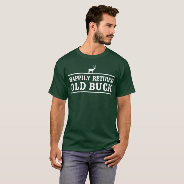 Rolig pension för lyckligt pensionerad gammal bock tee shirt (Hel framsida)
