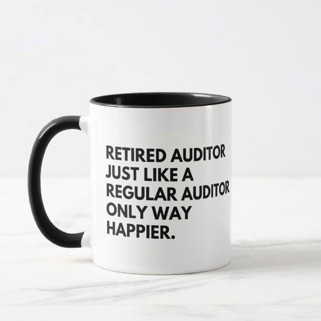 Rolig pension för revisor mugg (Vänster)