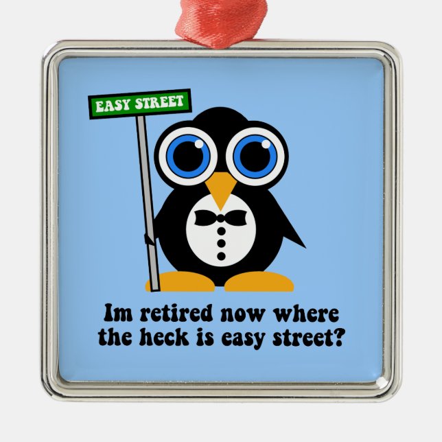 rolig pension julgransprydnad metall (Framsidan)