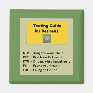Rolig pension magnet