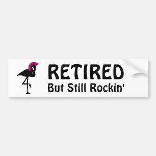 Rolig Pension Pensionerad men fortfarande Rockande Bildekal