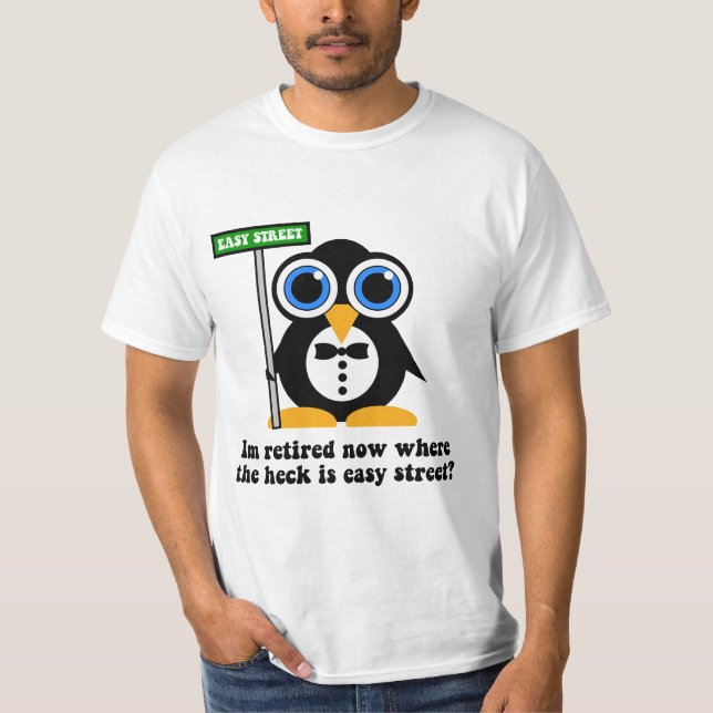 rolig pension t-shirt (Framsida)