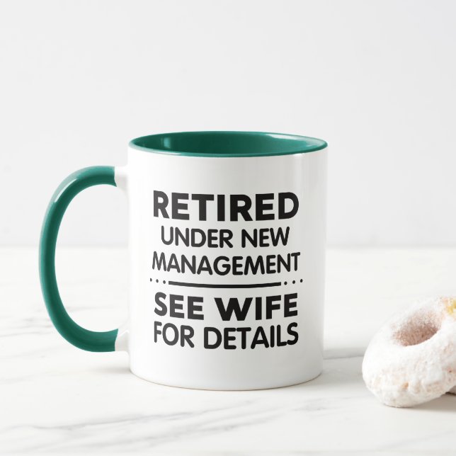 Rolig Pension Under Nya Ledning Mugg (Med munk)
