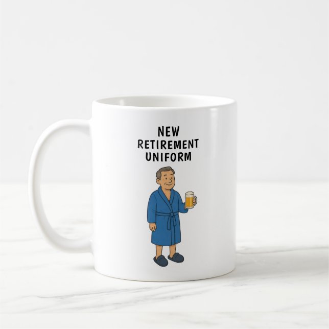 Rolig Pensionär Kaffemugg (Vänster)