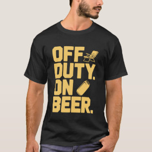 Rolig Pensionär Trädgård Pensionär Öl Pensionering T Shirt