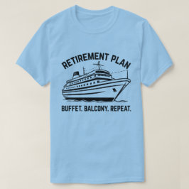 Rolig pensionärsplan för kryssning Pensionerad pap T Shirt
