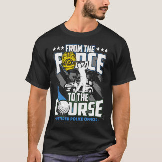 Rolig pensionerad gåva för polisGolfpension T Shirt