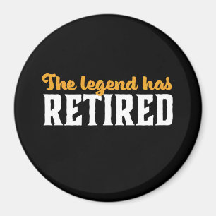 Rolig pensionerad pension som legenden har avgått magnet