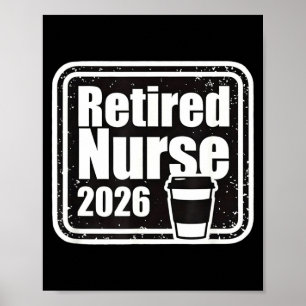 Rolig Pensionerad Sjuksköterska Pension Poster