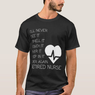 Rolig Pensionerad Sjuksköterska T Shirt