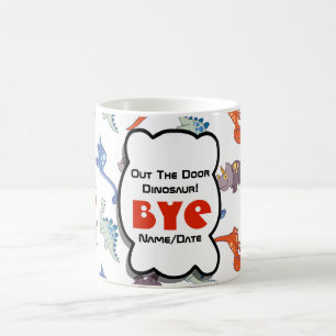 ROLIG Pensionering Kollega Utomhus Dinosaurie Kaffemugg