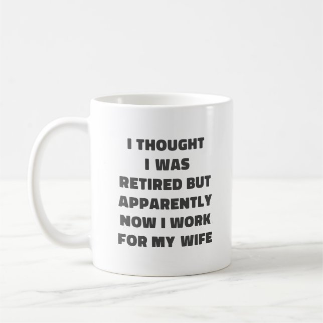 Rolig Pensionering Pensionär Humor Make Fru Kaffemugg (Vänster)