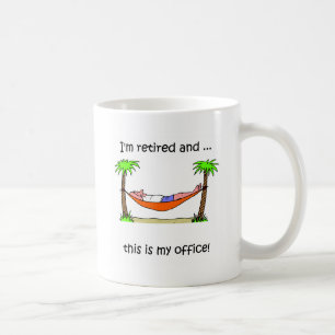 Rolig pensionhumor kaffemugg