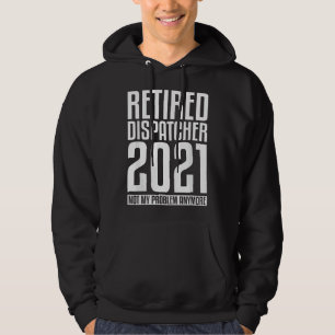 Rolig pensionscitat för pensionerad 911-dispatchis hoodie