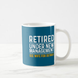 Rolig pensionsdesign för män Pappa Avslutad anstäl Kaffemugg