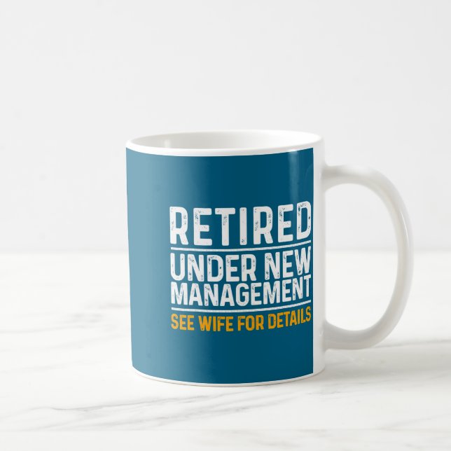Rolig pensionsdesign för män Pappa Avslutad anstäl Kaffemugg (Höger)