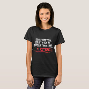 Rolig pensionskjorta - I-förmiddagen avgick T Shirt