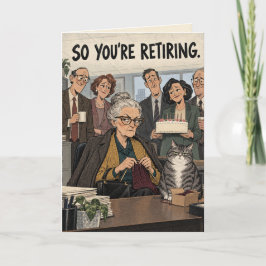 Rolig pensionskort | Knitty Gritty Mormor Humo Kort
