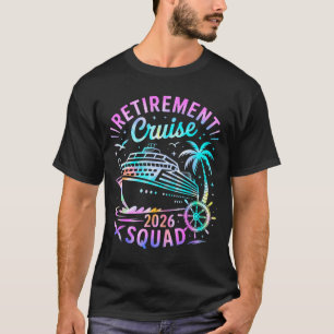 Rolig pensionskryssning 2026 Squad Tie Dye Pension T Shirt