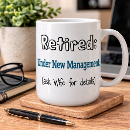 Rolig pensionspresent Under Ny Ledning Kaffemugg