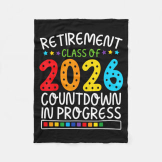 Rolig pensionsräknare 2026 Färgrik Framtid Li Fleecefilt