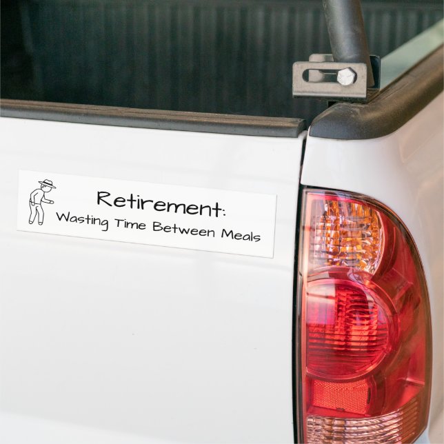 Rolig pensionsreplik  bildekal (På lastbil)