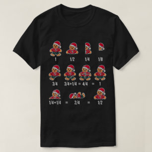 Rolig pepparkaks jul matematisk design t shirt