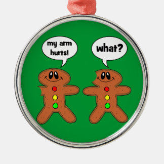 rolig pepparkaksgubbe julgransprydnad metall