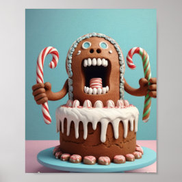 Rolig pepparkakskunst – Söt julgodis  Poster
