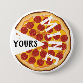 Rolig pepperoni pizza söt matlagare knapp