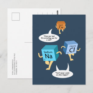 Rolig Periodiska Systemet Kemisk Humor Födelsedags Vykort