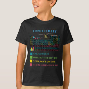 Rolig Periodiska Systemet Vetenskap Kan Jag Slicka T Shirt