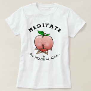 Rolig persika för meditation för skjortor   för t-shirt
