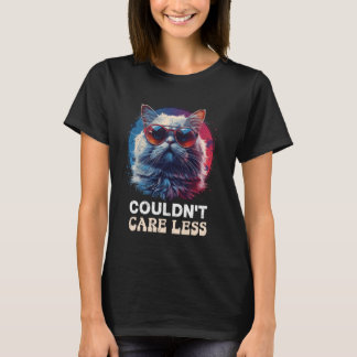 Rolig Persisk Katt KUNDE INTE BRY SIG MINDRE Cool T Shirt