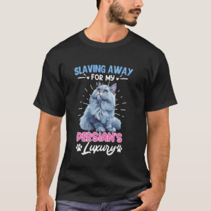 Rolig persisk katt SLAVAR BORT SIG ÅT MIN PERSERS T Shirt