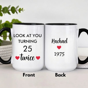 Rolig Personlig 50-årsdag Mugg