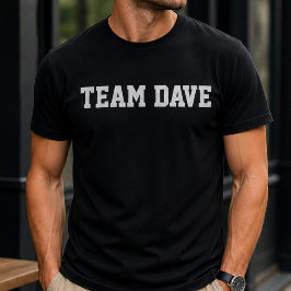 Rolig Personlig Anpassad Lag Dave Födelsedag T Shirt