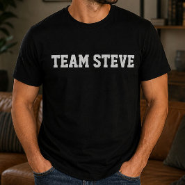 Rolig Personlig Anpassad Lag Steve Födelsedag T Shirt