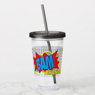 Rolig Personlig Anpassad Serietidning Pop Art Stil Take Away Mugg