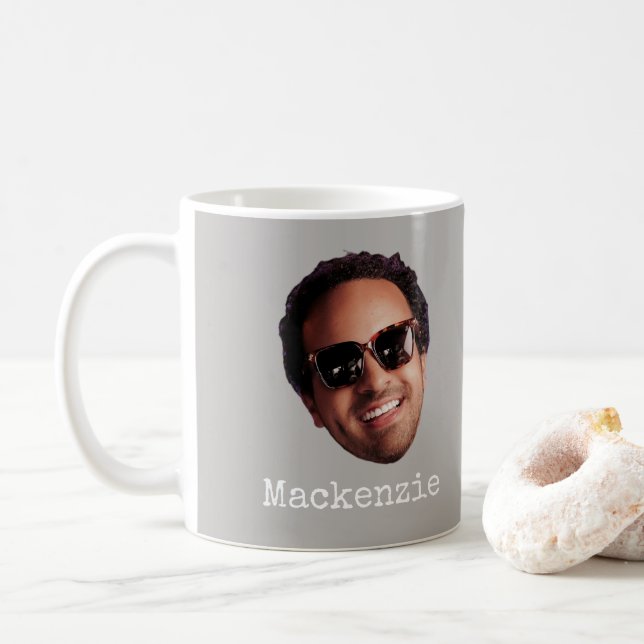Rolig Personlig Ansiktsfoto Kaffemugg (Med munk)