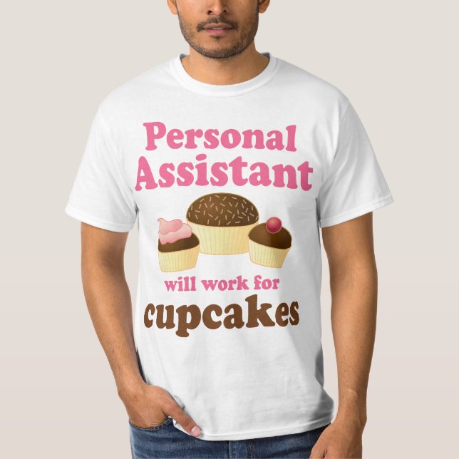 Rolig personlig assistent t-shirt (Framsida)