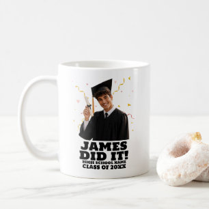 Rolig Personlig Avslutningsfest Anpassad Foto Kaffemugg