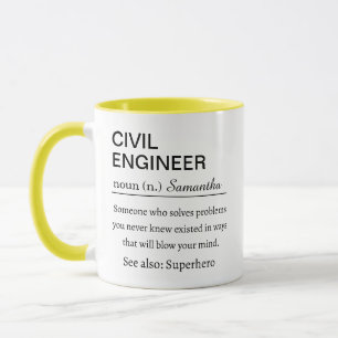 Rolig Personlig Definition av Civilingenjör Mugg