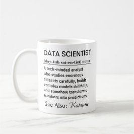 Rolig Personlig Definition av Data Scientist Kaffemugg