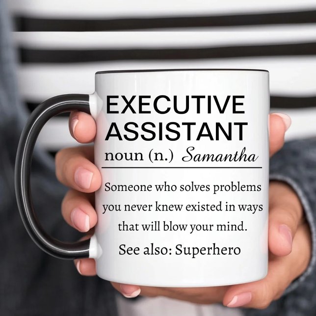 Rolig Personlig Definition av Executive Assistant Mugg (Skapare uppladdad)