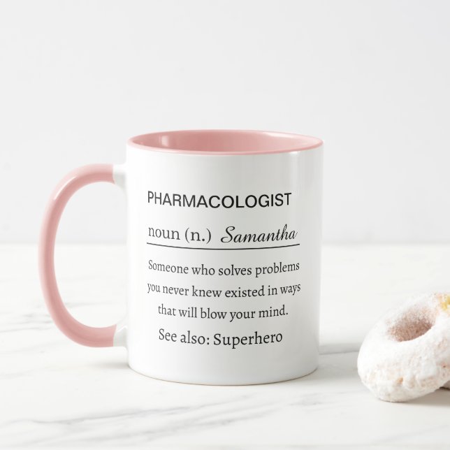 Rolig Personlig Definition av Farmakolog Mugg (Med munk)