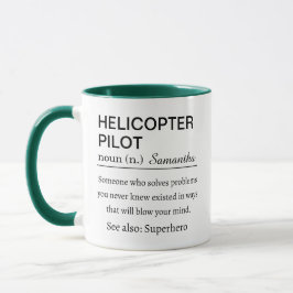 Rolig Personlig Definition Av Helikopterpilot Mugg